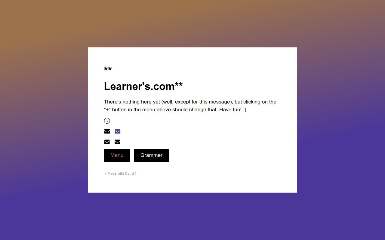 Carrd profile picture for @learners